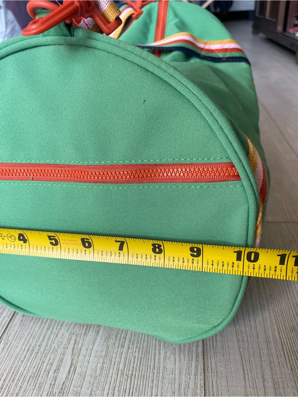 wild fable Green Canvas Duffle Bag with Multicolor Straps - Picture 7 of 8